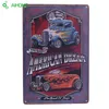 Todo-vintage metal estanho sinal motocicleta e carros clássicos placa cartaz bar pub clube parede taverna garagem decoração de casa 6 estilo 1pc220z