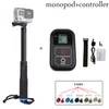 Freeshipping för Gopro Hero5 Hero4 Hero3 Monopod Tripod + WiFi Fjärrkontroll Kit för GoPro Hero 5 4 3+ 3 Sport Kamera Tillbehör