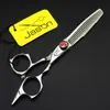 332 # 5.5 '' 16cm varumärke Jason Toppkvalitet Frisör sax 440c Professionella Barbers Skärande sax Tunna Shears Human Hair Scissors