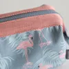Sac de lavage de voyage Flamingo, sac à cosmétiques étanche de grande capacité, sac de rangement facile pour femmes