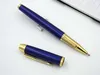 2PC Business Writing Series Blue Golden Arrow Clip 0.5 مم قلم كرة بكرة