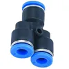 Y União 10mm3 / 8 "Splitter Conector Pneumático Push Em Encaixe Tubo De Mangueira de Ar B00377