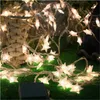 10m 80 LED Ljus Julgran Snöstjärnor Lampor LED String Fairy Light Xmas Party Wedding Garden Garland Juldekorationer