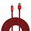 Type C-kabel Nylon Gevlochten USB 3.1 tot USB 2.0 A Mannelijke gegevens oplaadkabel Reversible Connector Charger Cord voor Samsung S8 S7 MOTO LG G5