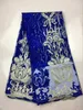 5 Yards / pc Harika yeşil ve şarap nakış fransız net dantel çiçek tasarım elbise CF7-1 için afrika örgü dantel kumaş