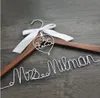 Personalized Wedding Hanger with heart and date for your wedding bridal hanger bow wedding dress hanger Bridesmaids For wedding pa320z