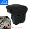 New Update 8th For Ford Fiesta 2009-2016 Armrest Box Hand Switch Gear Center Storage Box 3 Colors Products Accessory Car-styling