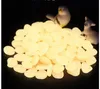 DHL! Glow in the Dark Stones Green Decorations Garden Outdoor Pebble Luminous Rocks Aquarium Fish Tank Decorions 200pcs/bag