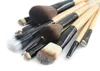 Pop SixPlus 12 pcs Leopard Makeup Brushes Kits d'outils de maquillage en bois synthétique Ensemble de produits de beauté Pinceis professionnels