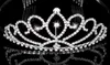 ラインストーンのある女の子の王冠ウェディングジュエリーブライダルヘッドピース誕生日パーティーパフォーマンスページェントクリスタルティアラスウェディングアクセサリーbw-zh-002