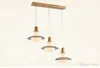 Modern beige led glass pendant lights wooden chandelier lighting fixture for dinning room bedroom restaurant lighting