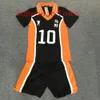 Toptan-haikyuu! Karasuno Lisesi Üniforma Forması Voleybol Cosplay Kostüm Numarası T-Shirt ve Pantolon1 Anime Kostümleri 757