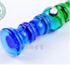 Blue and green bamboo pens glassware, Wholesale Glass Bongs, Glass Water Pipe, Hookah, Smoking Accessories,