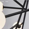 Lampadari Moderni A Sospensione In Vetro Per Interni Lampadari Moderni A Soffitto Con 18 Paralumi In Vetro Bianco Lampadari A Sospensione Industriali