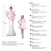 Yousef_Aljasmi 2019 Promi-Kleider mit Stehkragen und langen Ärmeln, weißem Chiffon, Pailletten, Perlen, A-Linie, Dubai-Stil, für formelle Anlässe, roter Teppich