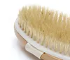 Fashion Natural Long Wood Borstle Body Brush Massager Bath Shower Back Spa Scrubber3087142