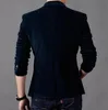 2016 Primavera e Outono Nova Moda Masculina Blazer Estilo Britânico casual Slim Fit paletó casaco masculino