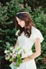 Скромные простые шифоновые свадебные платья 2017 пляжные коротки