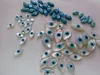 12st 13x20mm underbara moppskalpärlor Mother of Pearl Evil Eyes Marquise Blue White Cabochons Shell smycken Beads296w