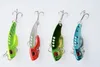 20PCs Hot Fishing Lure Blade Metal VIB Hard Bait Bass Walleye Crappie 11g 5,5 cm Fiskehandtag med 8 # hools