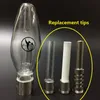 HoneyBird Kit Nectar Collector Vaporizer Rökningstillbehör med 510 tråd Titan Tip Quartz Nail Ceramic Tips Dab Rig Kits Glass Water Bongs