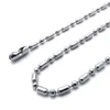 304 Stainless Steel 2.4mm Beaded Ball Chains Necklace 50cm 55cm 60cm 70cm 20pcs/lot FN101