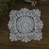 14 adet-Lot, Shabby Chic Vintage Bak Kalp Tığ Danteller Beyaz Bej Bardak Masa paspaslar Masa Peçete dekorasyon