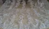 2T White Ivory Wedding Sluiers Cathedral Lace Edge Kam Bead Bridal Sluil 3M Beaded