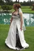 2017 Vente Chaude Camo Robes De Mariée Aline Pas Cher Halter Blanc Satin Longue Jardin Pays Robes De Mariée Sur Mesure Chine EN9301