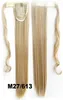 Wholesale-1PC 22inch 90g Synthetic Long Straight Clip In Ribbon Ponytail Hair Extension hairpiece pony Tail Hair Pieces