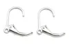 Fermoirs de boucles d'oreilles en argent Sterling 925, crochets, composants de recherche pour bricolage, artisanat, bijoux à la mode, cadeau, 16mm, W2303402, 10 pièces par lot