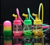 Met het einde van kleine plastic flessen waterpijpfles, kleur, stijl willekeurige levering, waterleidingen, glazen bongen, glazen waterpijp, rookpijp