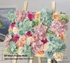 50 st Hoge Kwaliteit Spiring Color Silk Flower Head Rose Wholesale White Rose Flower Heads 4.2 inch Artifical Satin Rose Heads for Wedding Wall