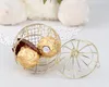 Hot koop gouden bruiloft gunst doos Europese romantische smeedijzeren birdcage bruiloft snoep doos tin doos voor bruiloft gunsten SN2399