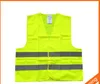 Visibilità ad alta visibilità Gresso di costruzione di sicurezza per la sicurezza Avvertimento Riflettente Traffico gilet di lavoro Verde Riflettente Abbigliamento di sicurezza LJJC1792 50PCS