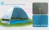 Facile à transporter Tentes à ouverture automatique rapide Abris de camping en plein air pour 2-3 personnes Tente de protection UV pour pelouse de voyage de plage colorée