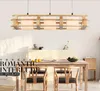 Modern OAK led pendant light wooden glass chandeliers lighting fixture 1/3 heads home lighting for living room decoration