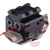 650nm 300m Mini Högkvalitativ taktisk röd punkt Laser Sight Scope 28x26mm DC 4.5V Dual Weaver Rail Mount Compact