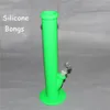 silicon bongs silicone waterpipes silicone oil drum bongs and silicone tube bongs high quality and free dhl