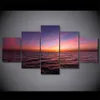 5 PCs Sunset Sky Landscape Canvas pinturas Decoração de casa Posters de arte de parede HD Prints Pintura8507726