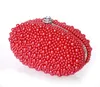 Nieuwe Collectie 2016 Ivoor Rood Zwart Parels Bruidshandtassen Voor Vrouwen Goedkope Hoge Kwaliteit Hobos Diamanten Bruiloft Clutch Bags EN603583917