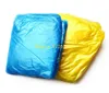 1000 pcs/lot en gros moins cher mode jetable PE imperméables Poncho vêtements de pluie voyage manteau de pluie vêtements de pluie couleurs mélangées
