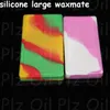 boxes 10pcs large Waxmate Containers Silicone Rubber Silicon Storage Square Shape Wax Jars Dab Tool Dabber Oil Holder for Vaporize9993699