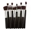 10pcs Makeup Brushes Professional Cosmetic Brush Kit Nylon Hair Wood Handle Eyeshadow Foundation Tools