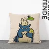 Cute Anime Chinchilla Totoro pillow Cases Linen Cotton Cushion Cover Home Soft Textiles Beddng Sofa Sets Pillow Case Christmas Gift
