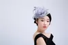 Feather Bow Hair Accessories Bridal Hats For Wedding Party Christmas Face Veils Hair Hairbands Vintage Sweet Party Evening Veil Feather Hai