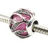 Convient pour Bracelet Pandora 100% en argent Sterling 925 perles Nature's Radiance, Rose Clair CZ Fil bricolage Charms 2016 nouvelle automne 1pc / lot