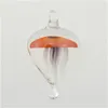 2016 Limpar Jellyfish animal em forma de pingentes de vidro colar exclusivo Murano Glass Jewelry Lampwork esmalte pingente em massa barato 12pcs