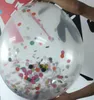 Confetti Filled Ballonnen Helium Kwaliteit Party Bruiloft Valentines Verjaardag Decoratie Ronde Clear Ballon Hen Decor 36 '' / 18 '' '' 'Child Toy