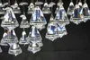 Crystal Kroonluchter Diamant Crystal 15 Inch Eetkamer Lamp Drawing Room Lights Roestvrij staal 10 inches Hoog